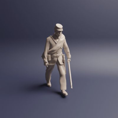 Civil War Soldier Union v2 walking
