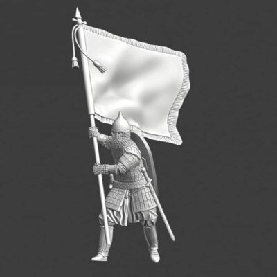 Medieval Kievan Rus Warrior with large banner