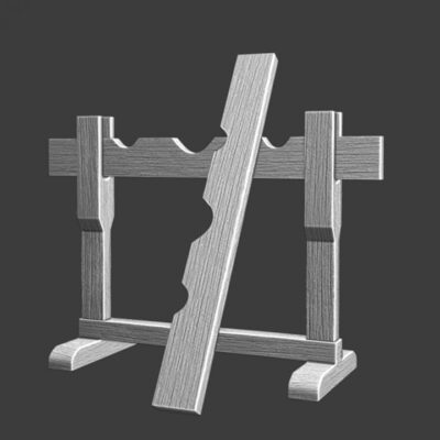 Medieval prison stand