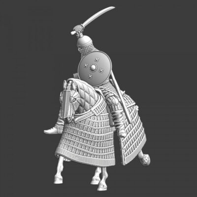 Mounted Mongol Warrior - with sword