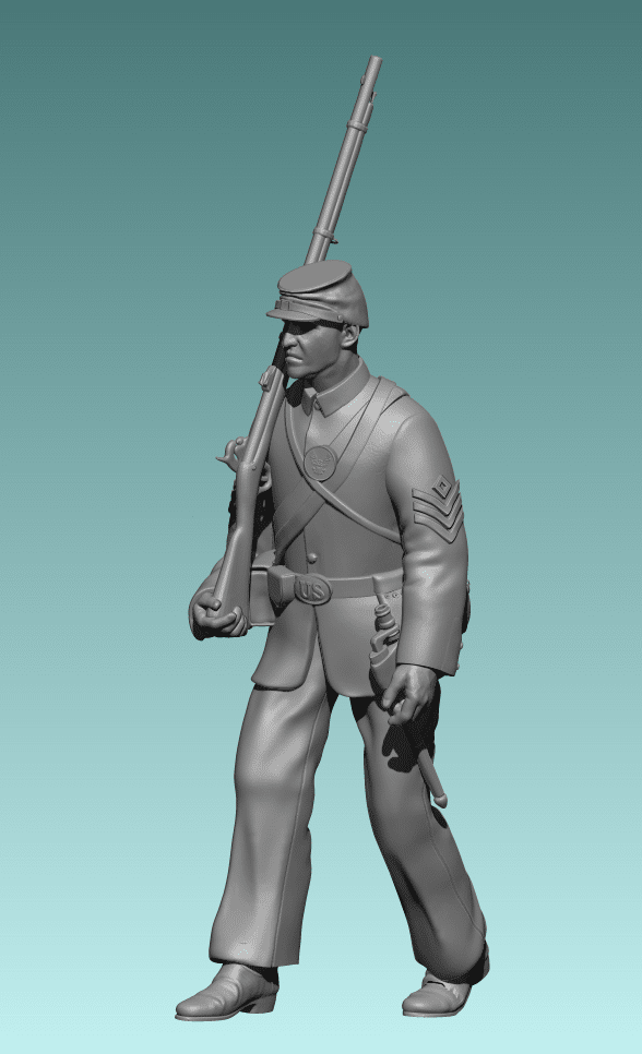 Civil War Soldier Union v7 marching