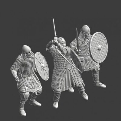 Viking warband - Viking warriors in combat