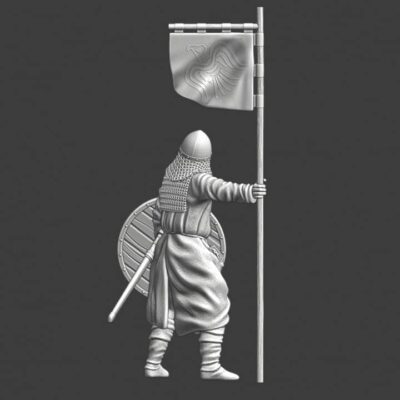 Viking Warrior - With Raven banner