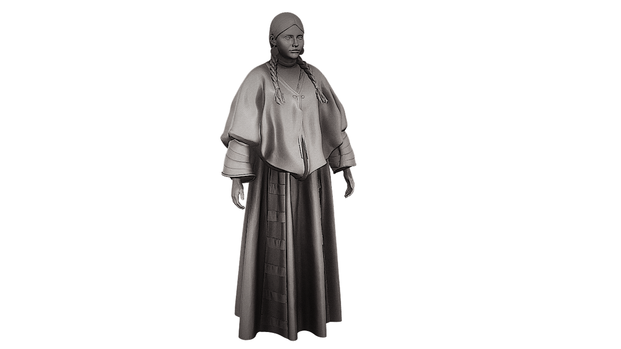 Native American Woman Standing