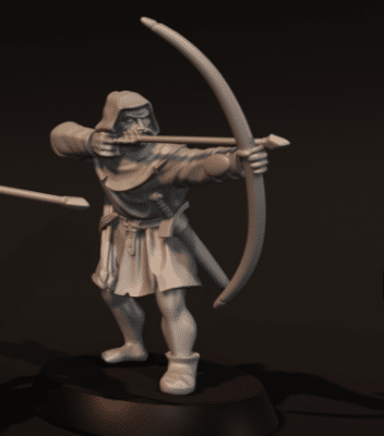 100 Year War 13th Century Whelsh Archer v4