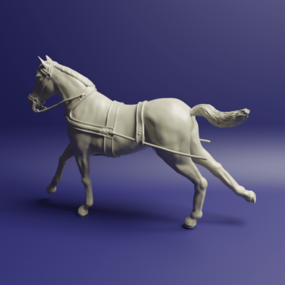 Ancient Roman chariot horse 3