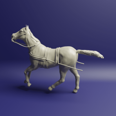 Ancient Roman chariot horse 4