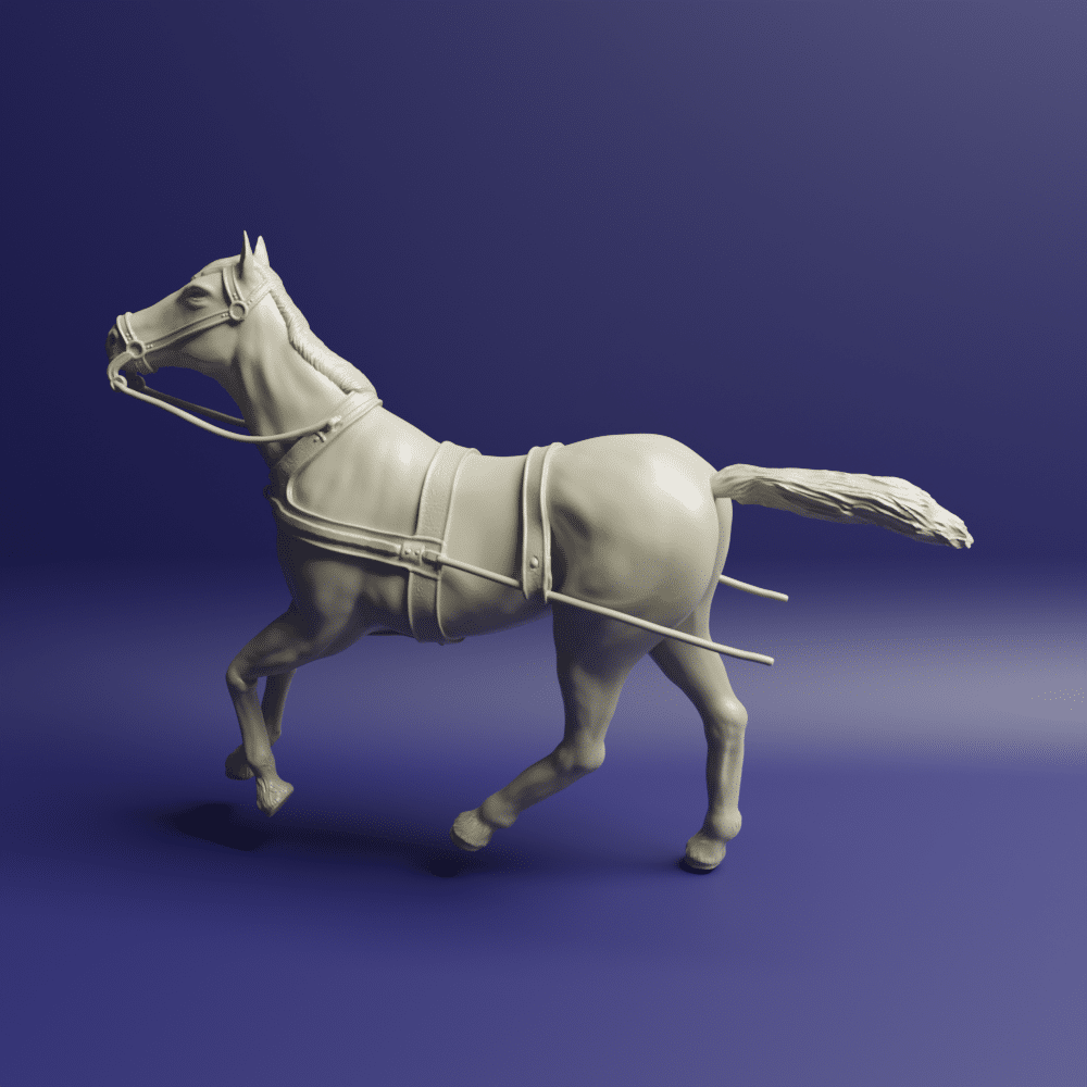 Ancient Roman chariot horse 4