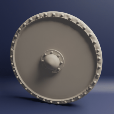 Medieval 4x round shields 1 round shield 1