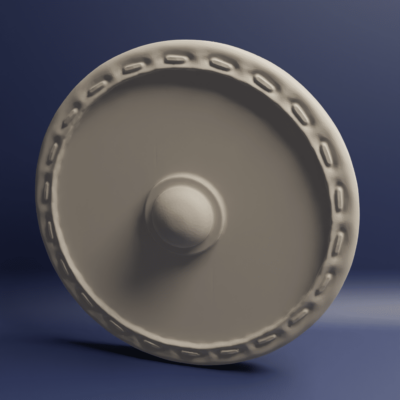 Medieval 4x round shields 1 round shield 2
