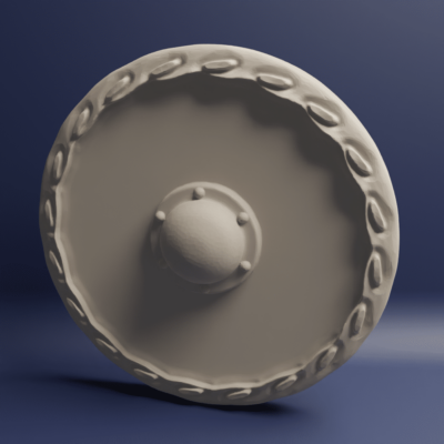 Medieval 4x round shields 1 round shield 3