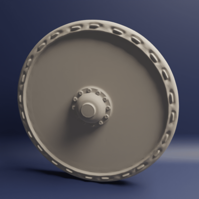 Medieval 4x round shields 1 round shield 4