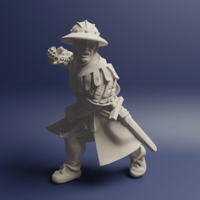 Medieval Men at Arms with a 2 Handed Weapon