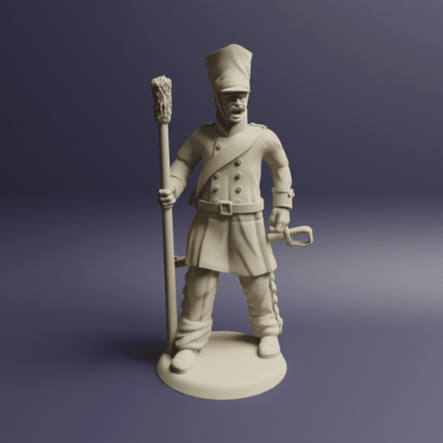 Prussian Artillery in Greatcoat 1