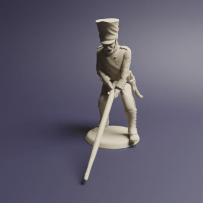 Prussian Foot Artillery with covered shako 1