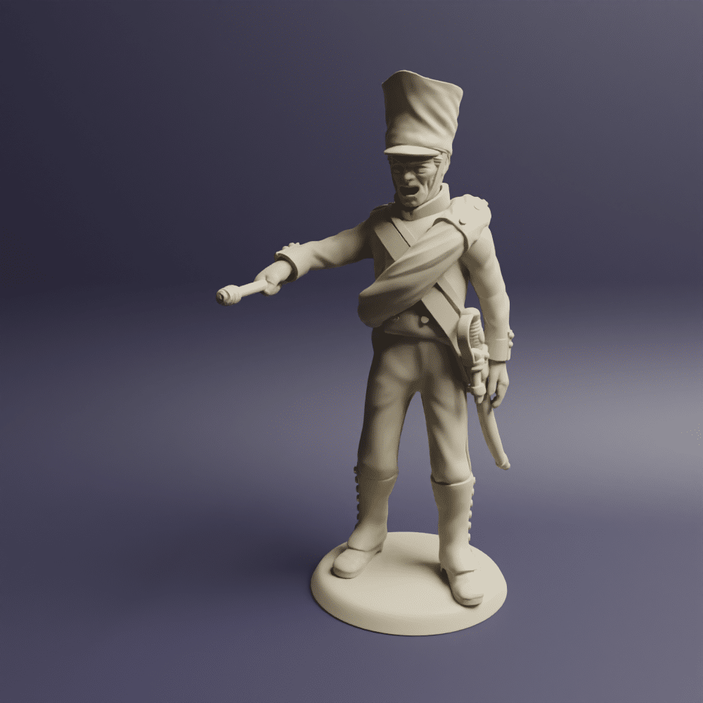 Prussian Foot Artillery with covered shako 10