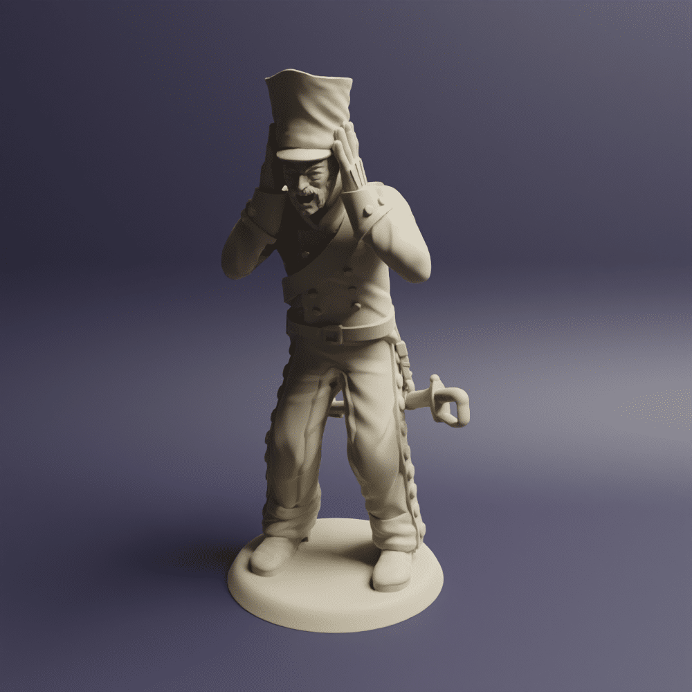 Prussian Foot Artillery with covered shako 12