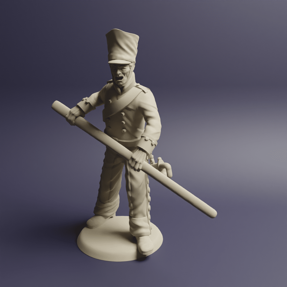 Prussian Horse Artillery with covered shako 1