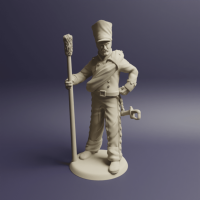 Prussian Horse Artillery with covered shako 2