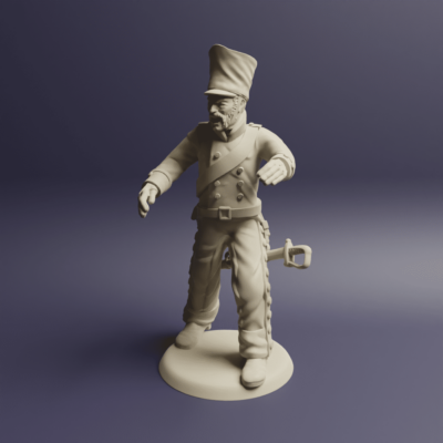 Prussian Horse Artillery with covered shako 4