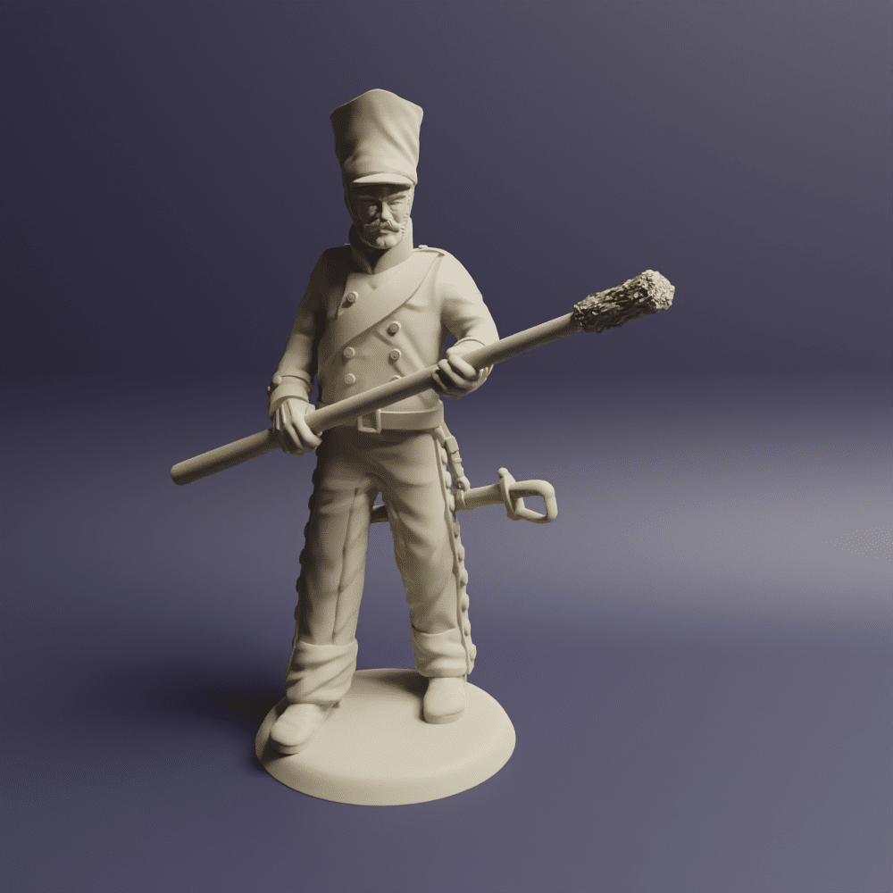 Prussian Horse Artillery with covered shako 8