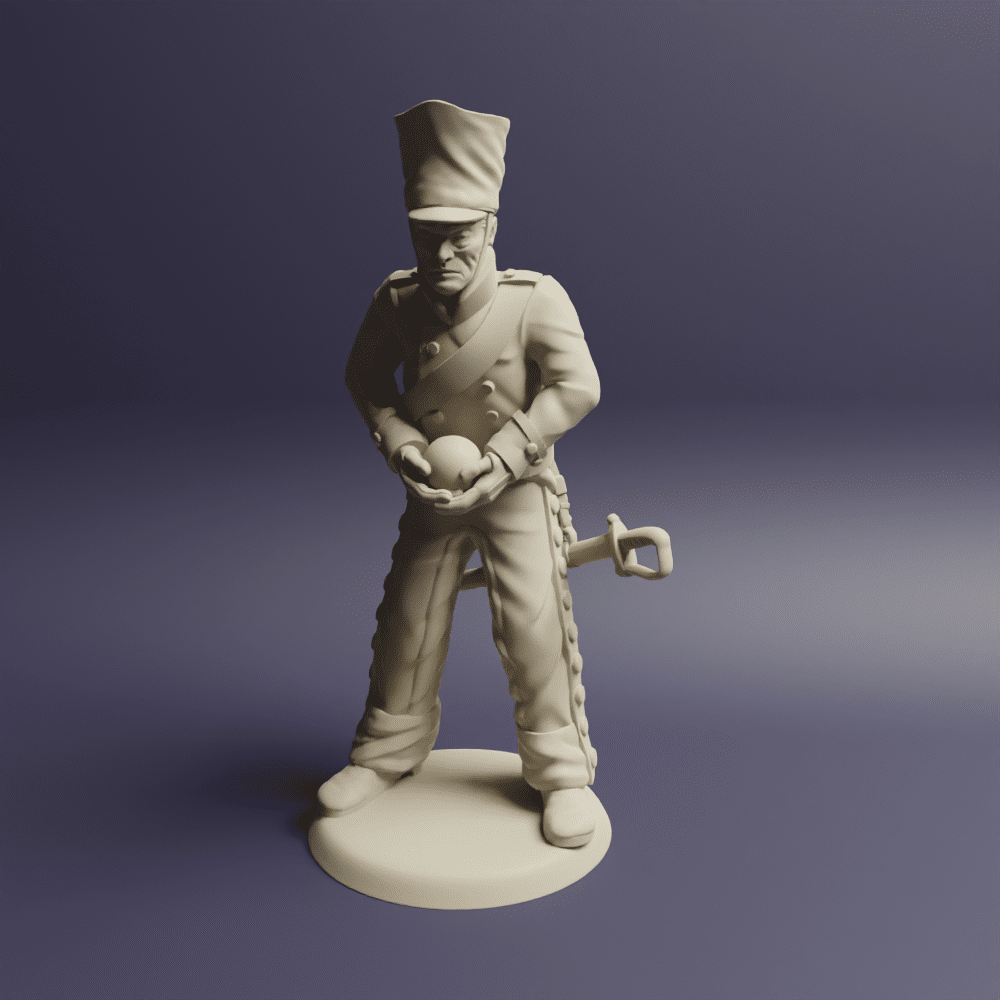 Prussian Horse Artillery with covered shako 9