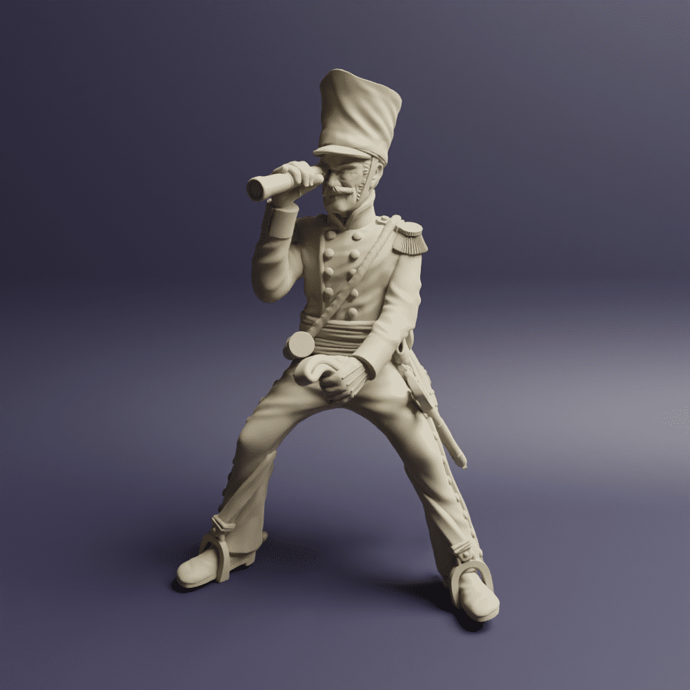 Prussian artillery Officer on Horseback 1