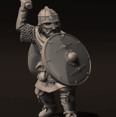 Vendel Era Warrior with Axe v1