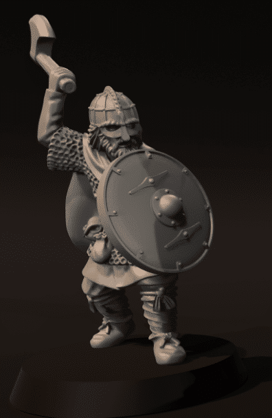 Vendel Era Warrior with Axe v1