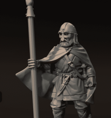 Vendel Era Warrior with Spear v1