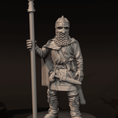 Vendel Era Warrior with Spear v2