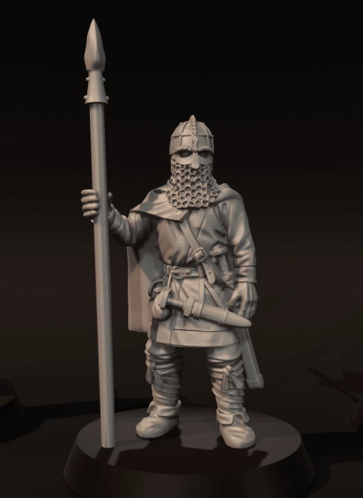Vendel Era Warrior with Spear v2