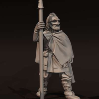 Vendel Era Warrior with Spear v3