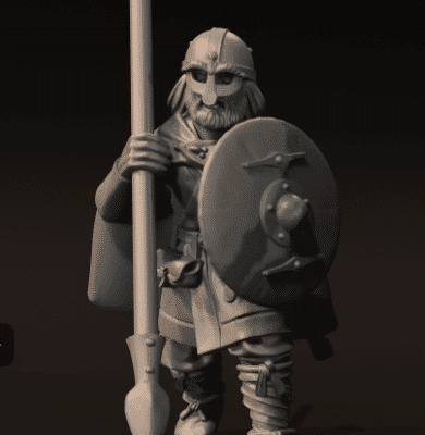 Vendel Era Warrior with Spear v4