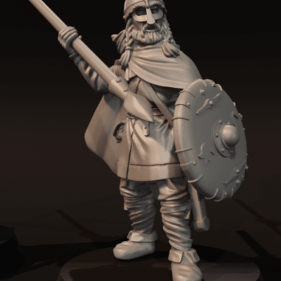 Vendel Era Warrior with Spear v5