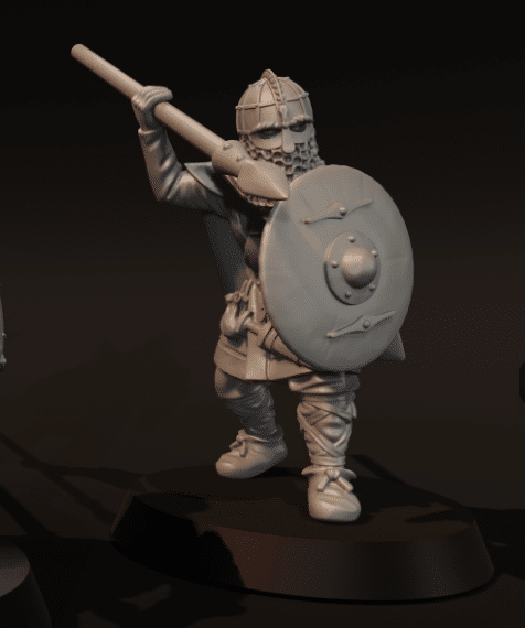 Vendel Era Warrior with Spear v6