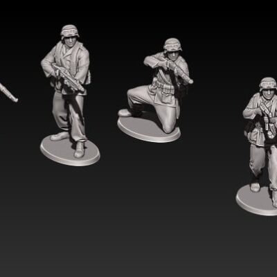 WW2 German Afrika Korps in helmet