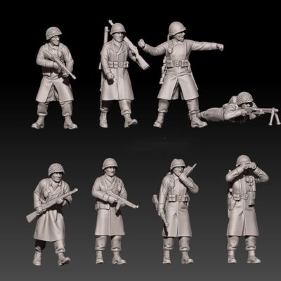 WW2 US infantry in winter set 2
