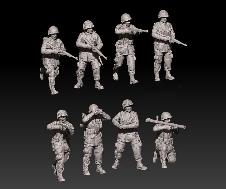 WW2 US paratroopers set 1