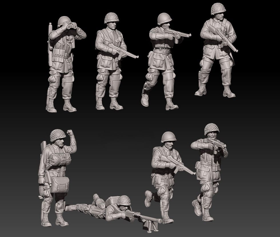 WW2 US paratroopers set 2