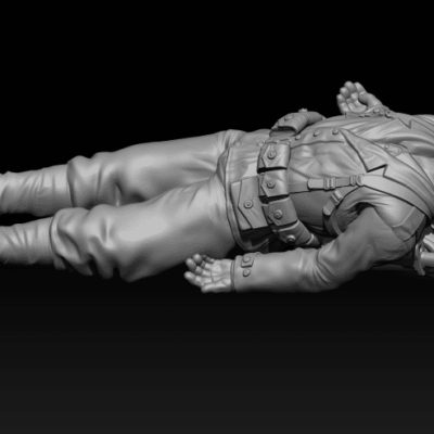 American GI soldier D-day on back