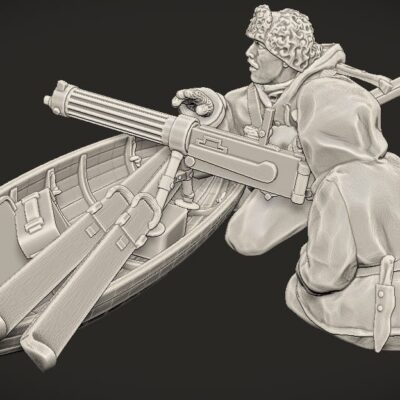 Finnish Winter War Maxim on Ahkio sled