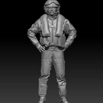 Swedish helicopter rescue crew - Standing hands on hips