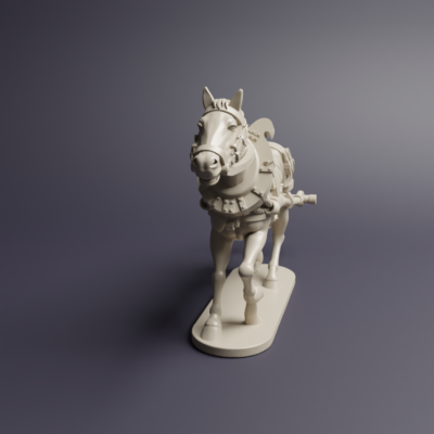 Duchy Of Warsaw Artillery Horse v03 RIGHT
