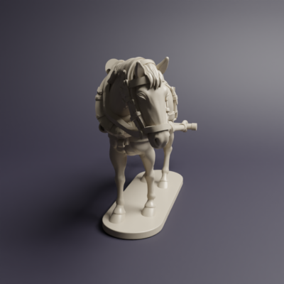 Duchy of Warsaw Artillery Train Horse Standing V06