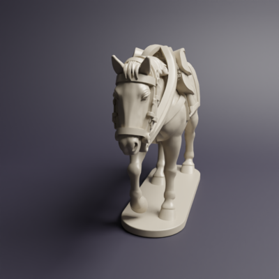 Duchy of Warsaw Foot Artillery Officers Standing Horse V01