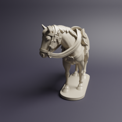 Duchy of Warsaw Foot Artillery Officers Standing Horse V02