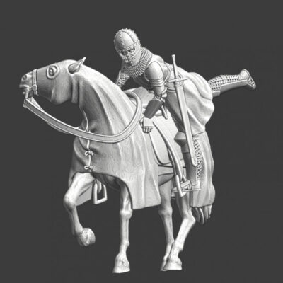 Medieval Danish Crusader - Mounting his warhorse