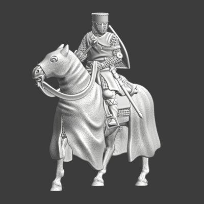 Medieval Scandinavian mounted Crusader Knight - NCM