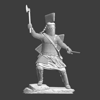 Medieval Polish Knight - Fighting with axe and dagger